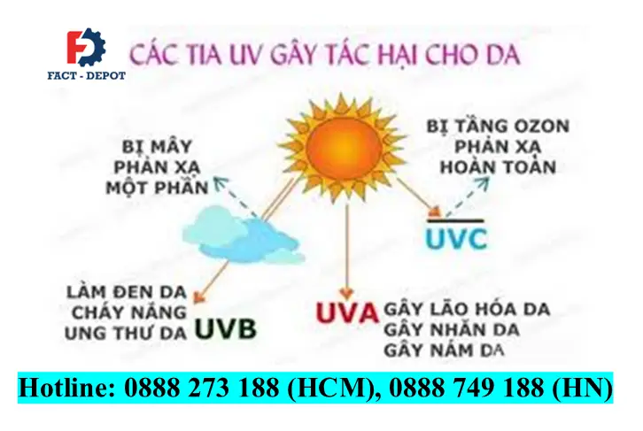 Tác hại của tia UV đến da 2